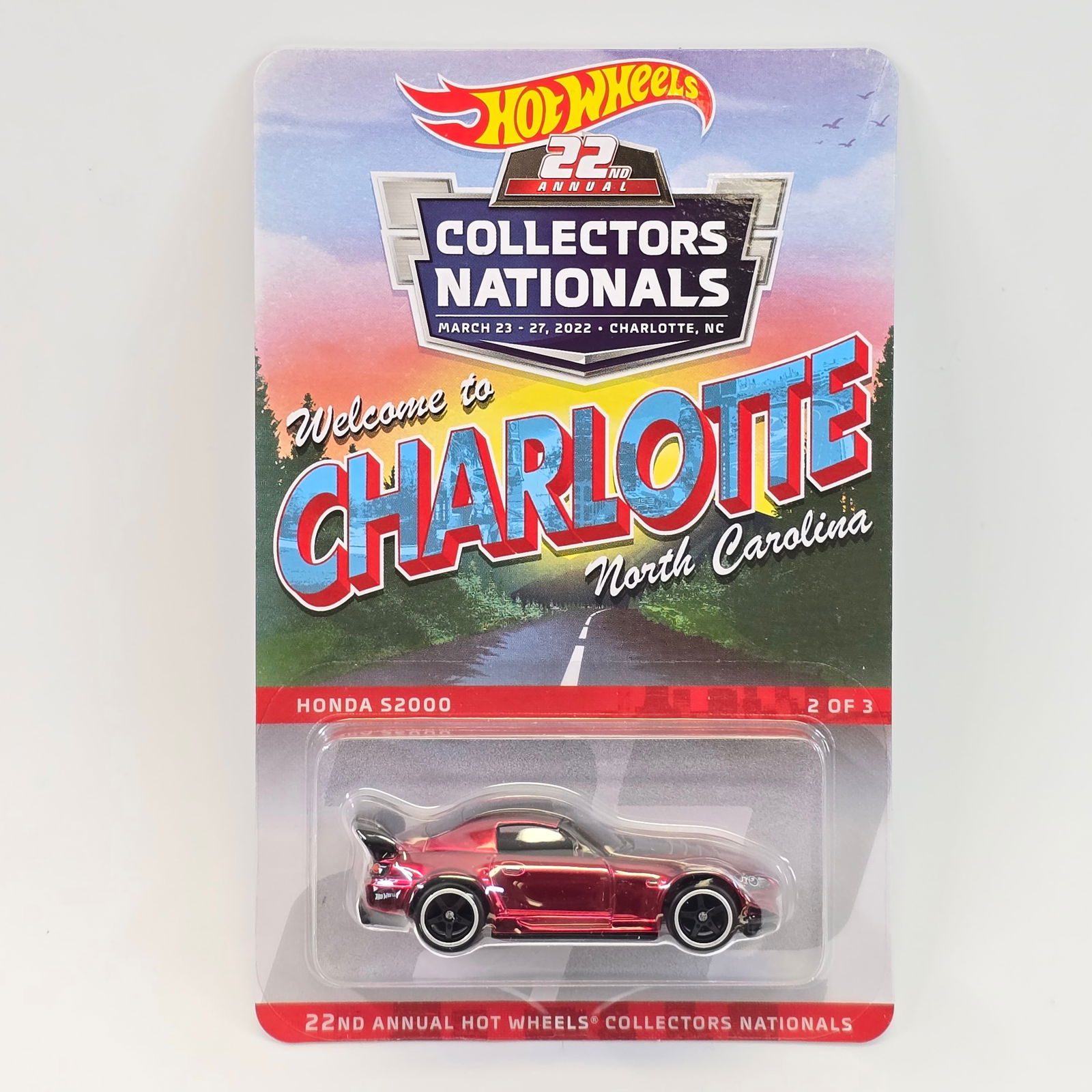 Hot Wheels Nationals Honda S2000: Hot Wheels 22nd Collectors Nationals Red Honda S2000 - #'d 1160/6200 Car(s) - excellent with no issues Card/Boxes (s) - Card is excellent with no issues of note blister/case(s) - clear, crack fre