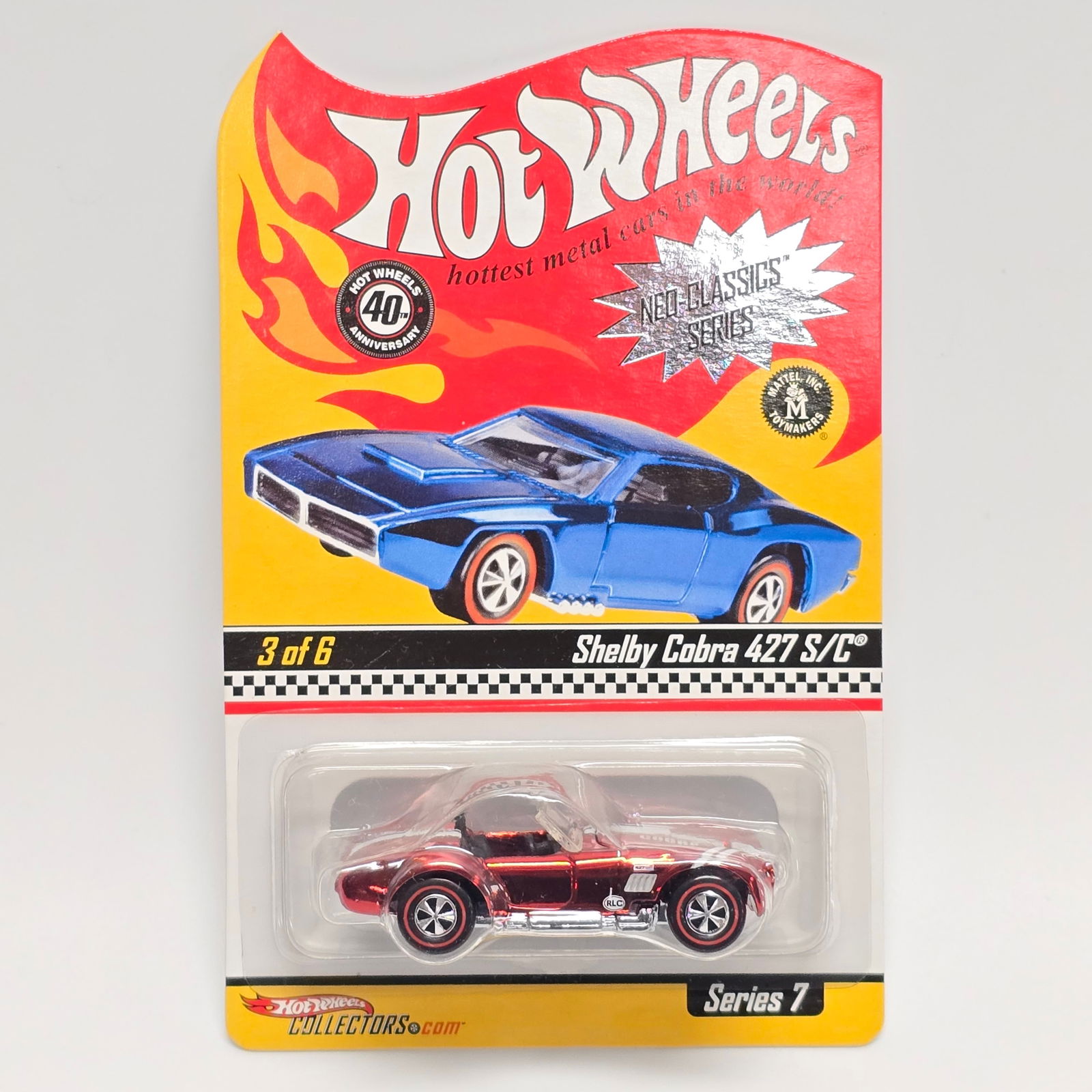 Hot Wheels RLC Cobra: Hot Wheels RLC Neo-Classics Red Shelby Cobra 427 S/C - #'d 840/7500 Car(s) - excellent with no issues Card/Boxes (s) - Card is excellent with no issues of note blister/case(s) - clear, crack free
