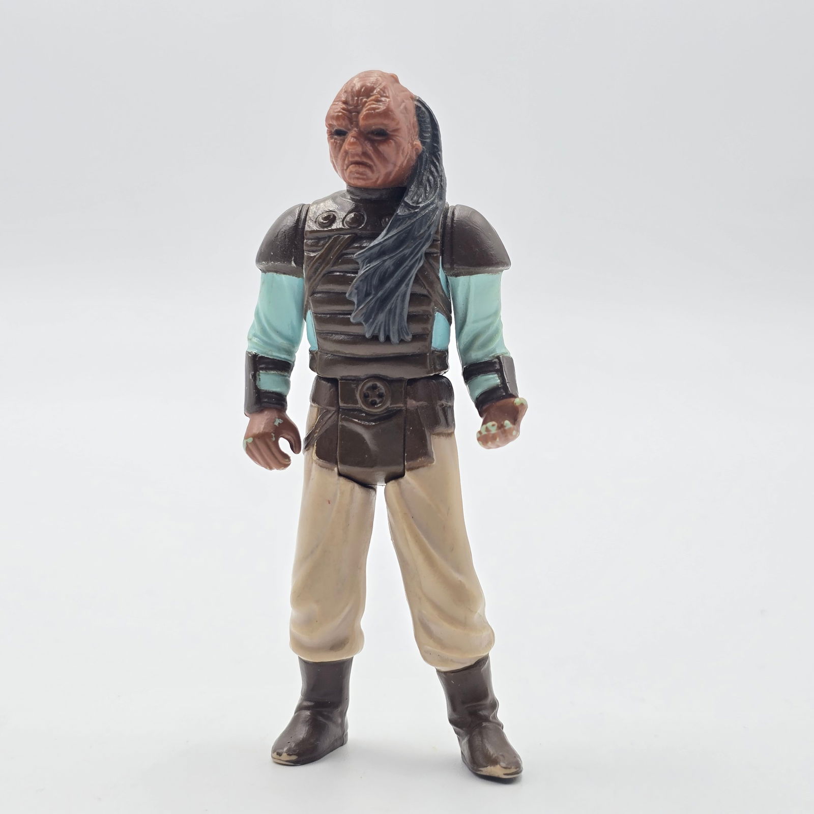 Star Wars ROTJ Weequay: 1983 LFL Hong Kong Star Wars Return of the Jedi Weequay action figure. Figure appears to be good with paint loss in spots as seen. Figure only.