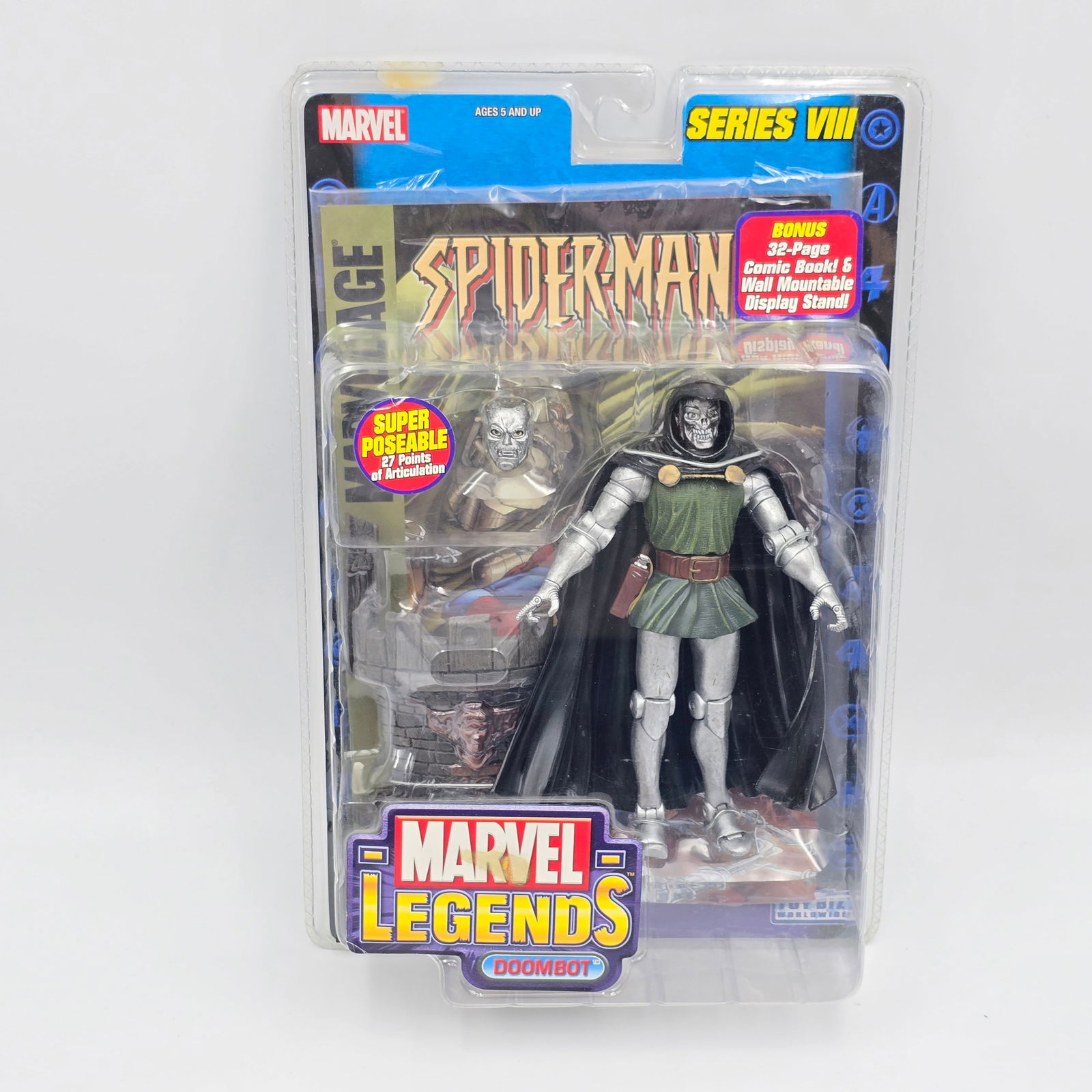 Marvel Legends Doombot: Marvel Legends Series VIII Doombot action figure. Figure is sealed in original package, package is excellent with no issues of note.