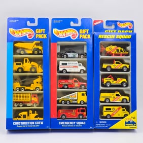 Hot Wheels 5 Car Gift Pack lot of 3