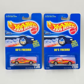 Hot Wheels Blue Card Firebird pair