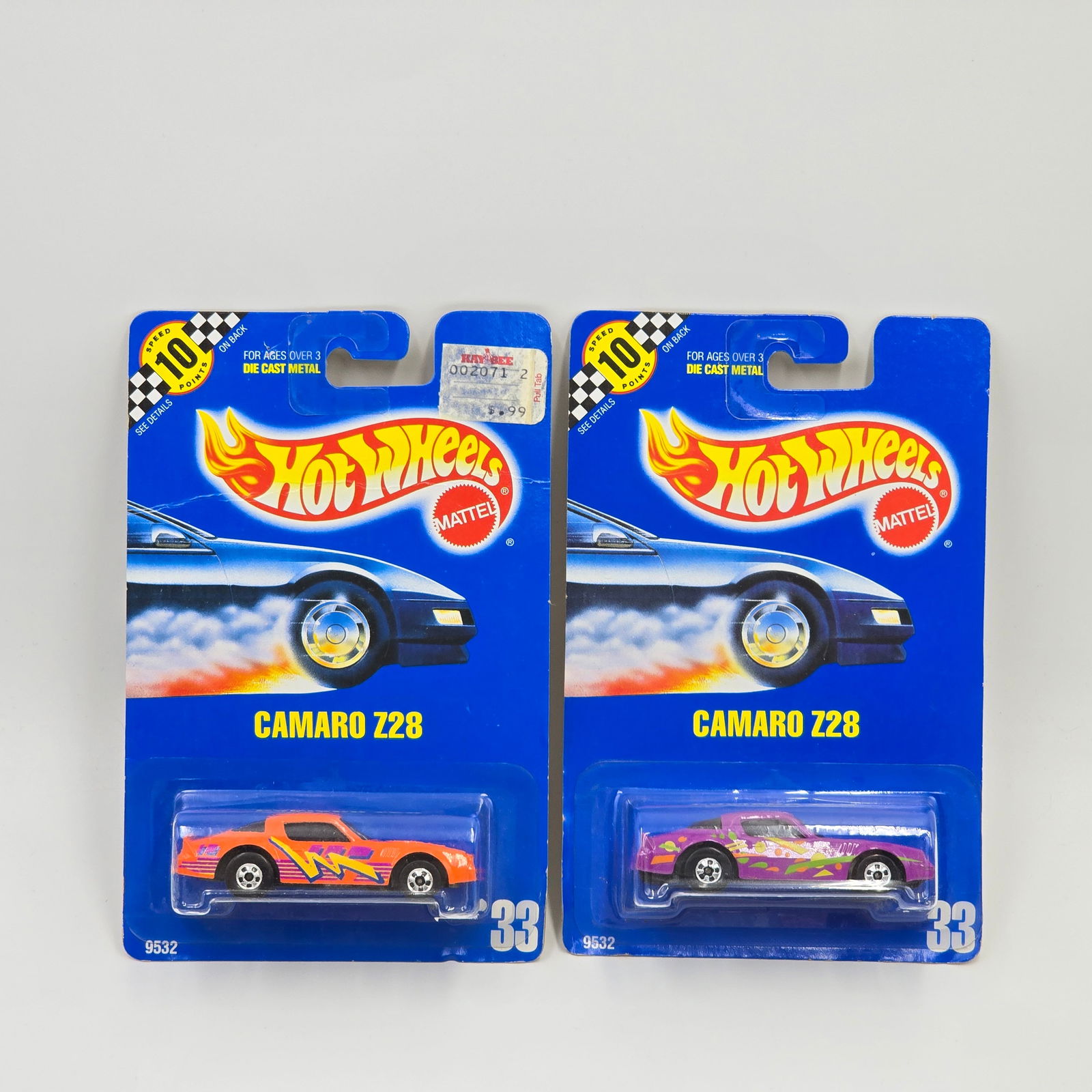Hot Wheels Blue Card Camaro Pair (1 of 6)