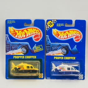 Hot Wheels Blue Card Helicopter Pair