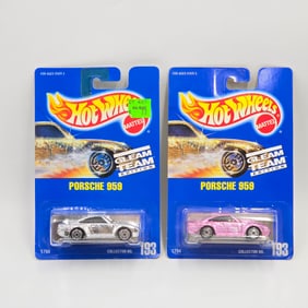 Hot Wheels Blue Card Porsche 959 pair