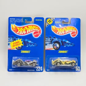 Hot Wheels Blue Card Zombot Pair