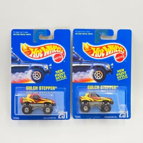 Hot Wheels Blue Card Gulch Stepper pair