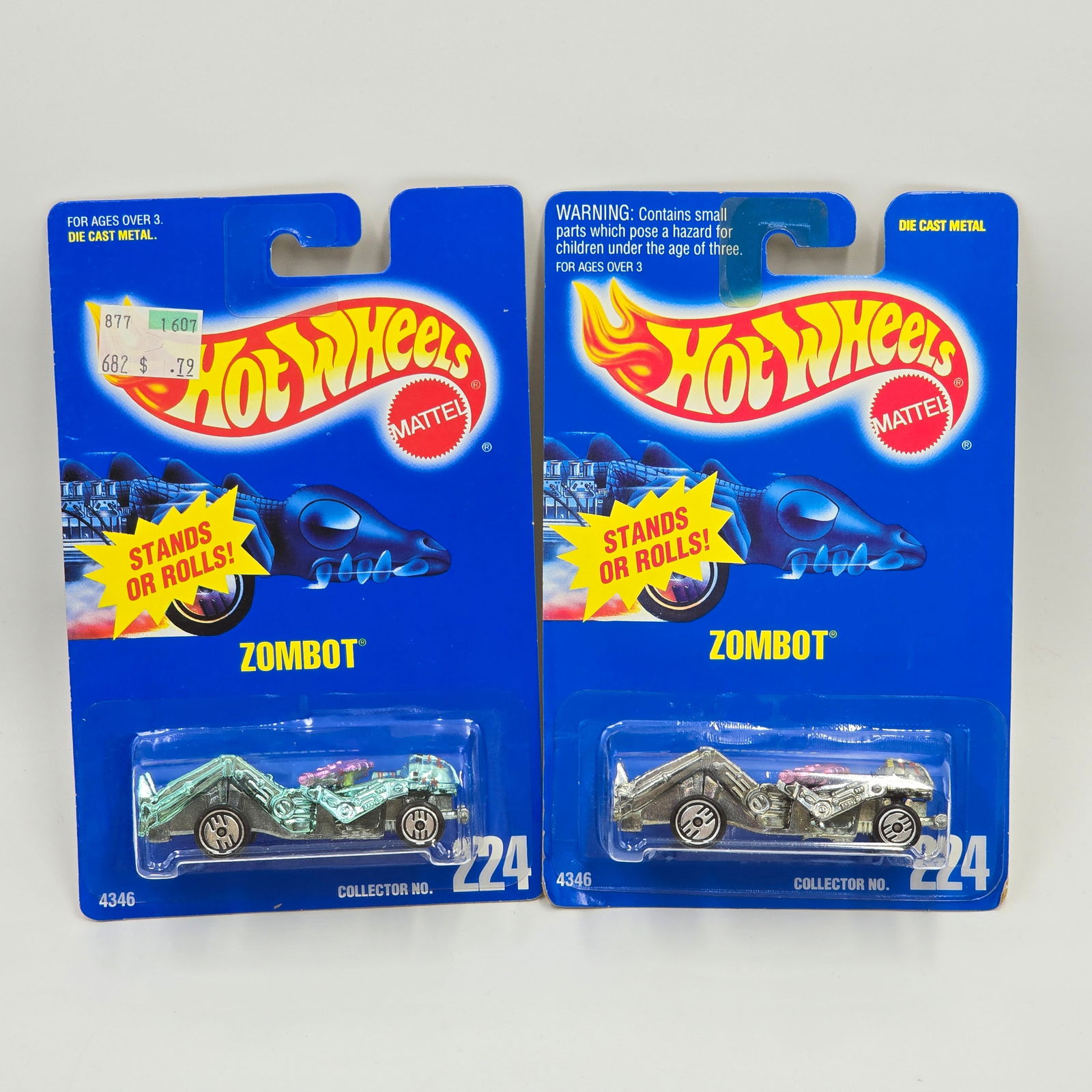 Hot Wheels Blue Card Zombot pair (1 of 6)