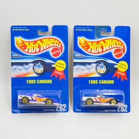 Hot Wheels Blue Card Camaro Pair
