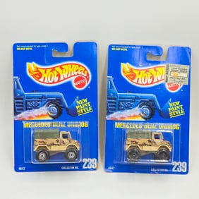 Hot Wheels Mercedes Unimog Pair