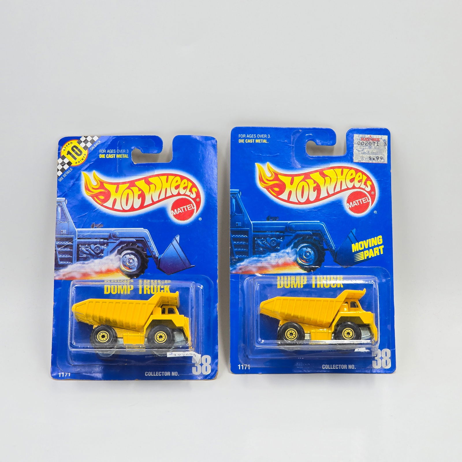 Hot Wheels Blue Card Dump Truck Pair (1 of 6)