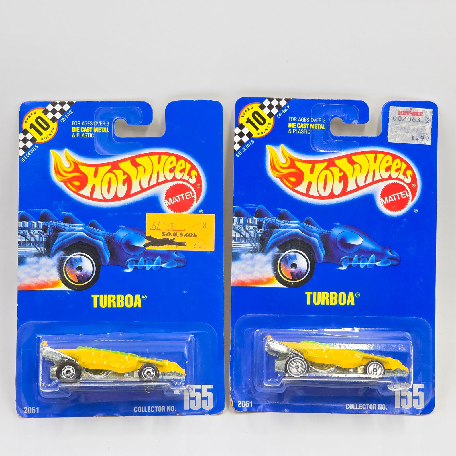 Hot Wheels variation Blue card pair (1 of 6)