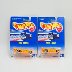 Hot Wheels Blue Card Mini Truck Pair