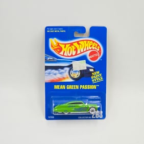 Hot Wheels Blue Card Green Passion