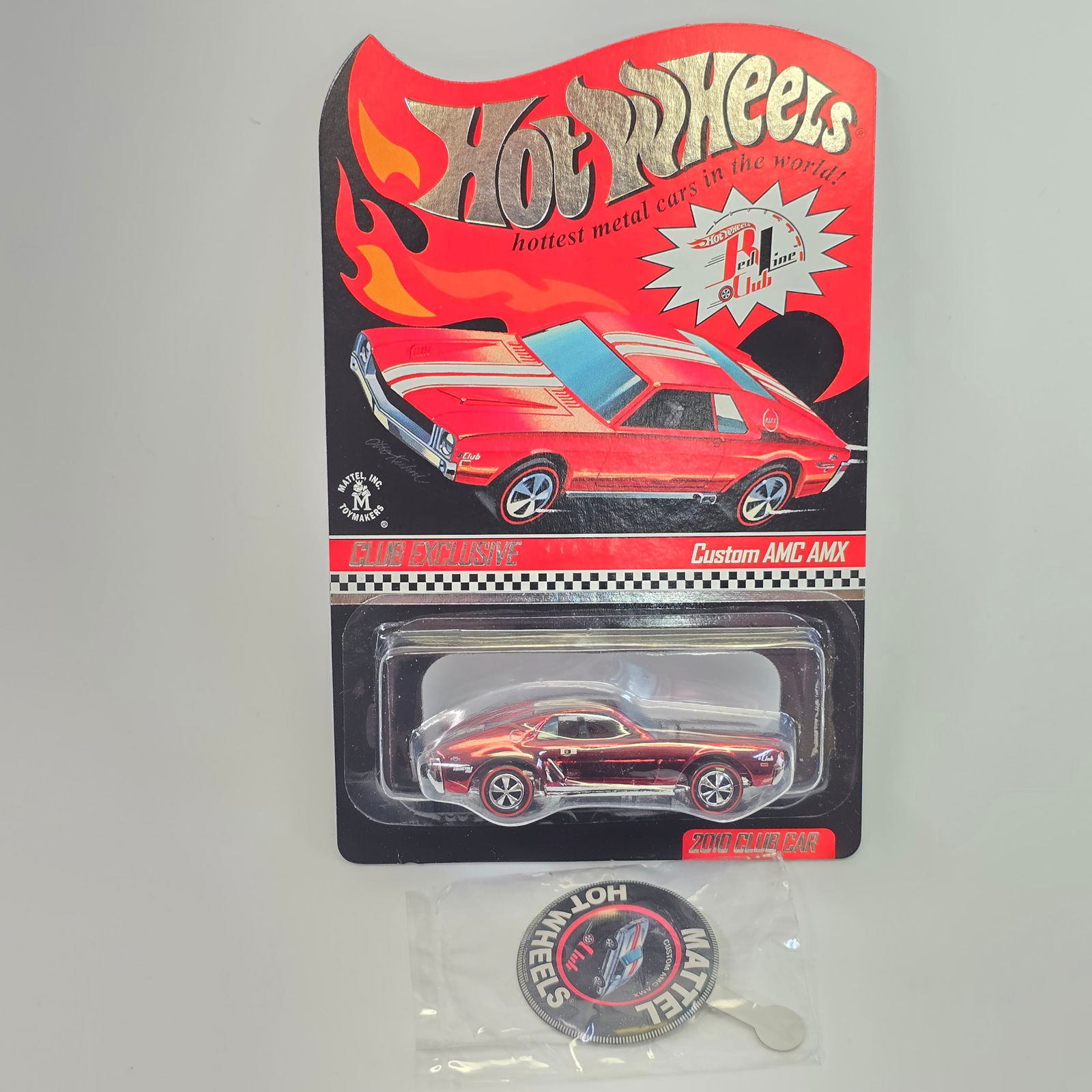 Hot Wheels RLC AMC AMX: Hot Wheels RLC Club Exclusive AMC AMX - 2973/4500 Car: Excellent with no issues of note Card: Excellent with no issues of note Blister: Clear, crack free and firmly attached to the card