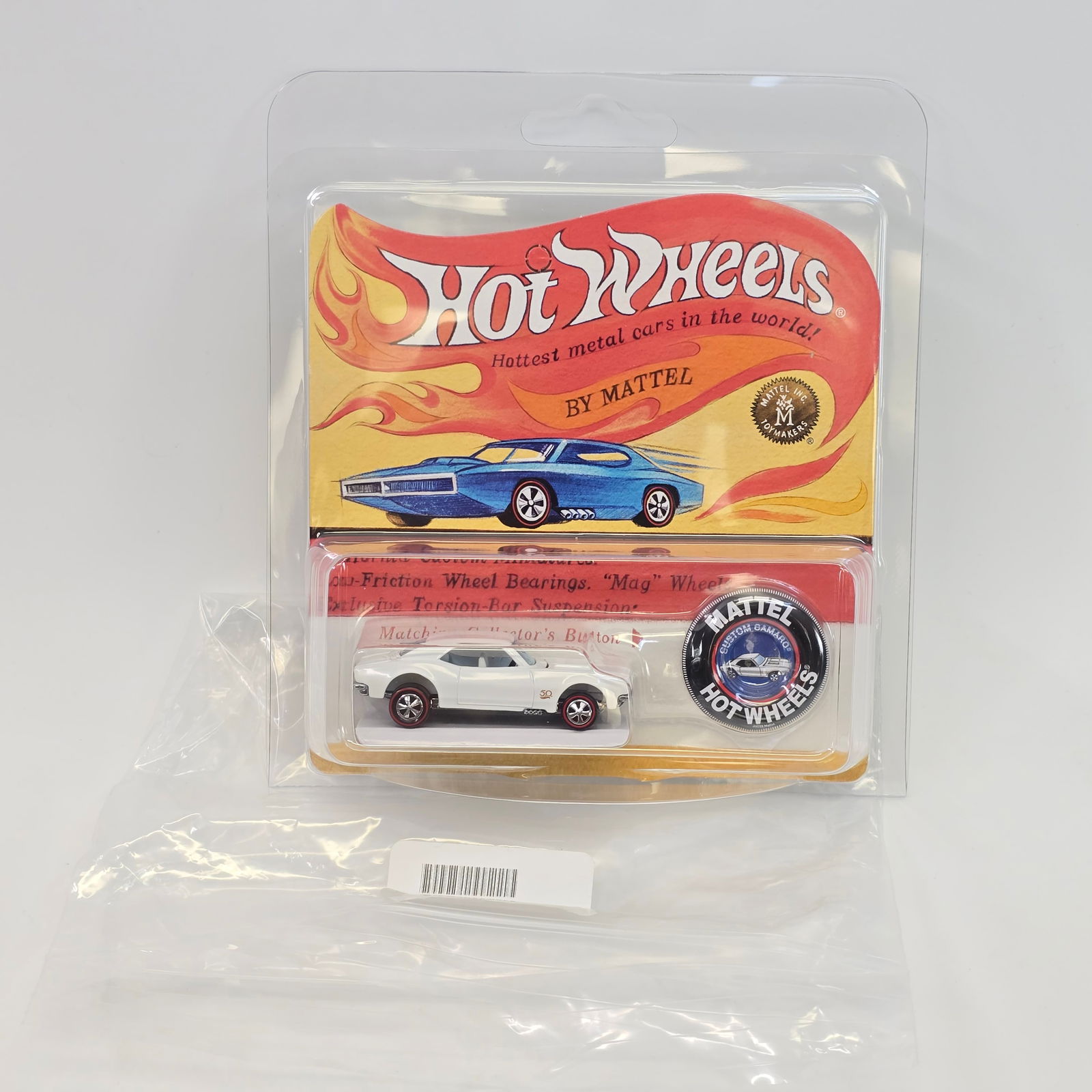 Hot Wheels RLC White Enamel Camaro: Hot Wheels RLC White Enamel Custom Camaro - 9621/12000 Car: Excellent with no issues of note Card: Excellent with no issues of note Blister: Clear, crack free and firmly attached to the card