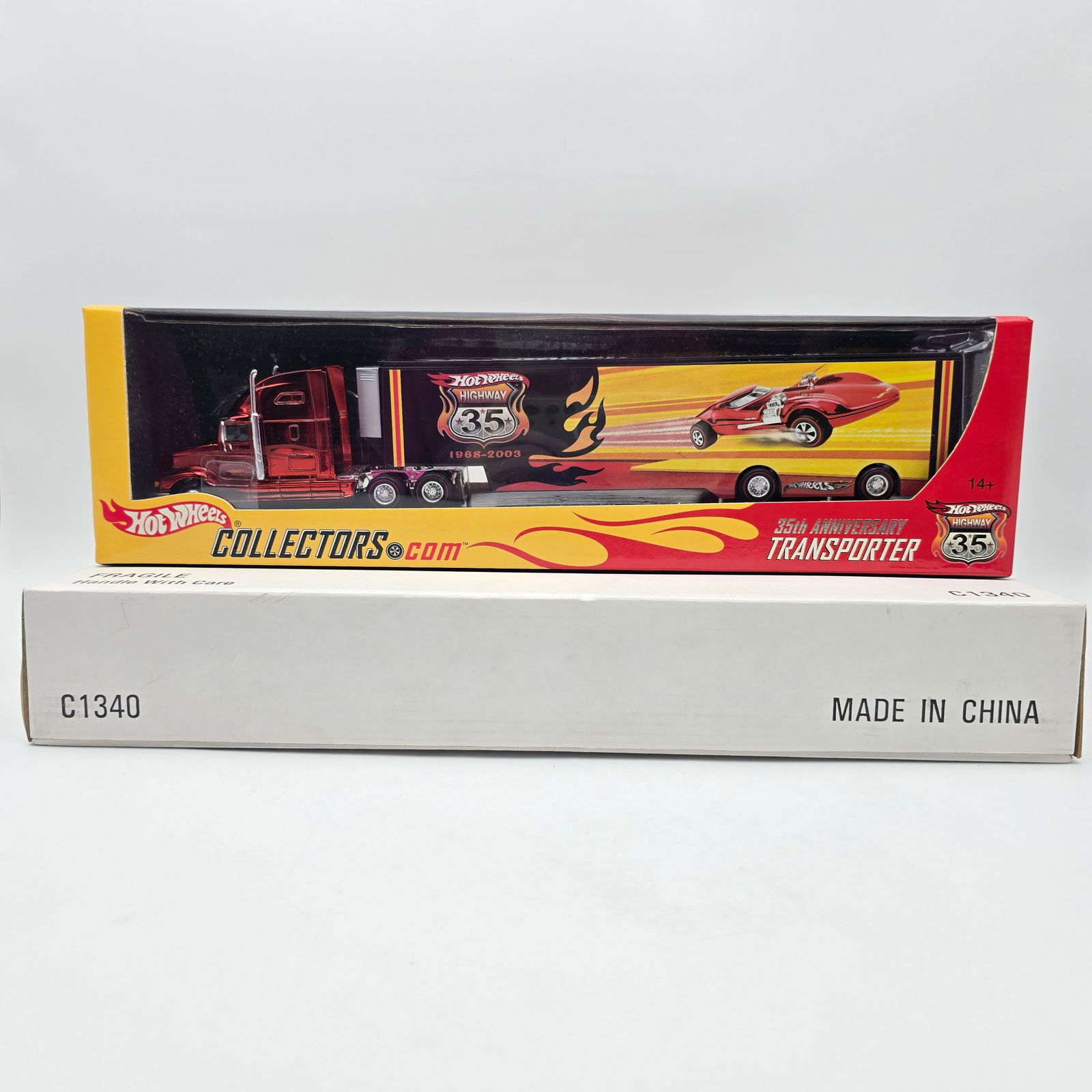 Hot Wheels Highway 35 Transporter: Hot Wheels 35th Anniversary Highway 35 Transporter - LE 1210/5000 Truck appears excellent with no issues of note Box is sealed with no issues of note, comes in original shipper sleeve box