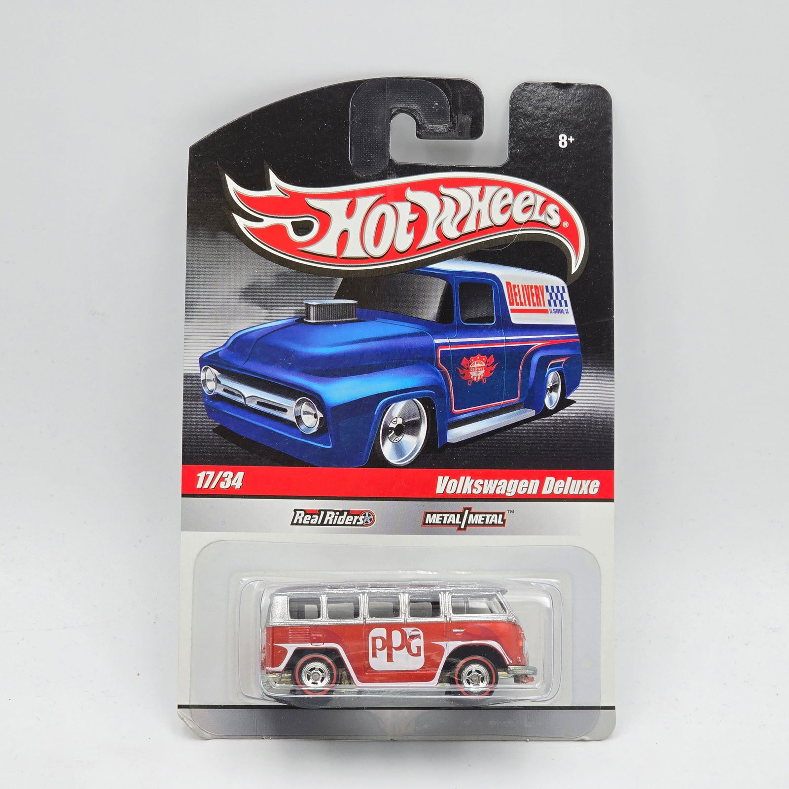 Hot Wheels Delivery VW Deluxe: Hot Wheels Delivery Volkswagen Deluxe Car appears excellent with no issues of note Card is good but may have scattered spots of corner and edgewear, check photos Blister is clear, crack free and