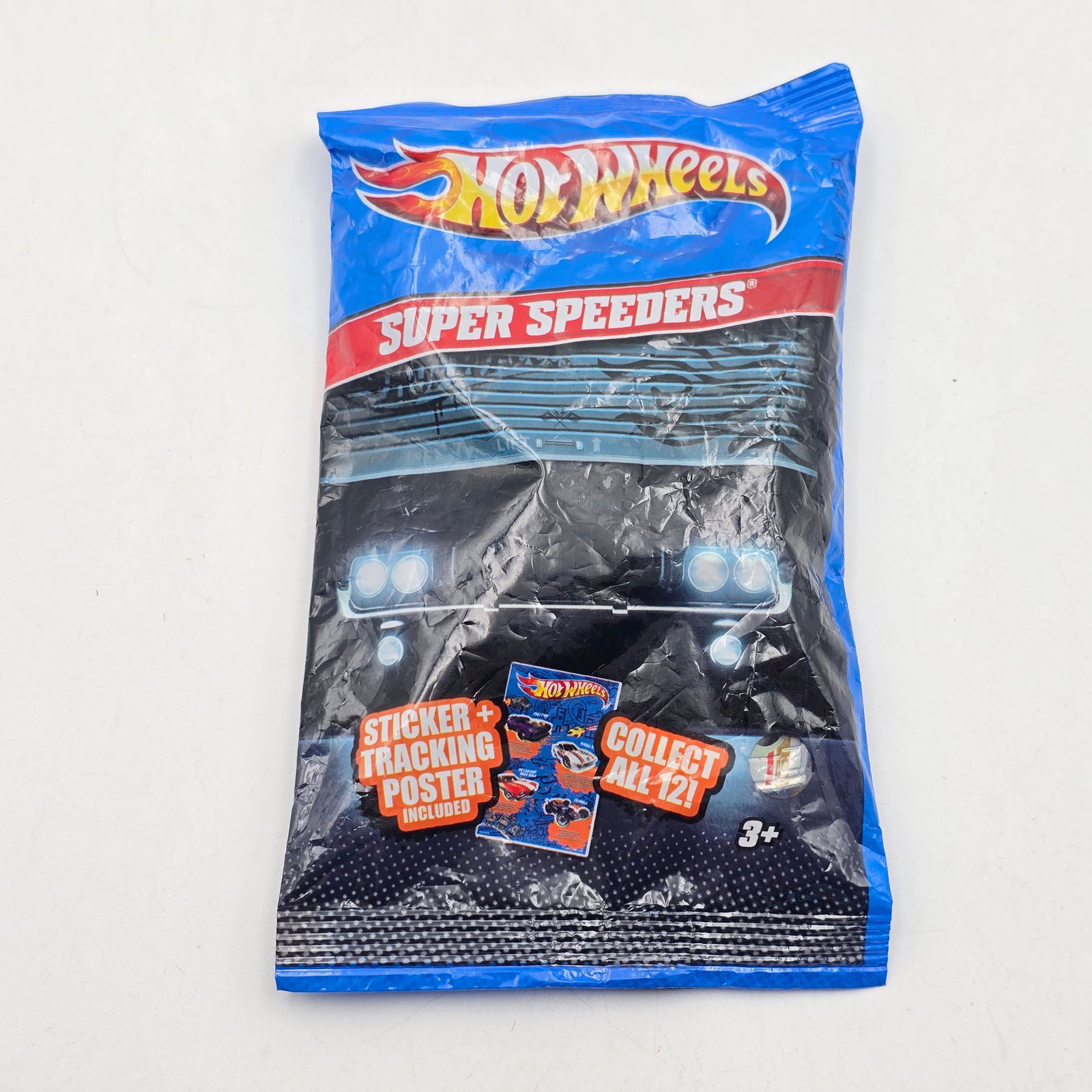 Hot Wheels Kroger Super Speeders: Hot Wheels Kroger Exclusive Super Speeders Mystery Bag - Mazda RX-7??? Bag is sealed, has wrinkles and creases as seen