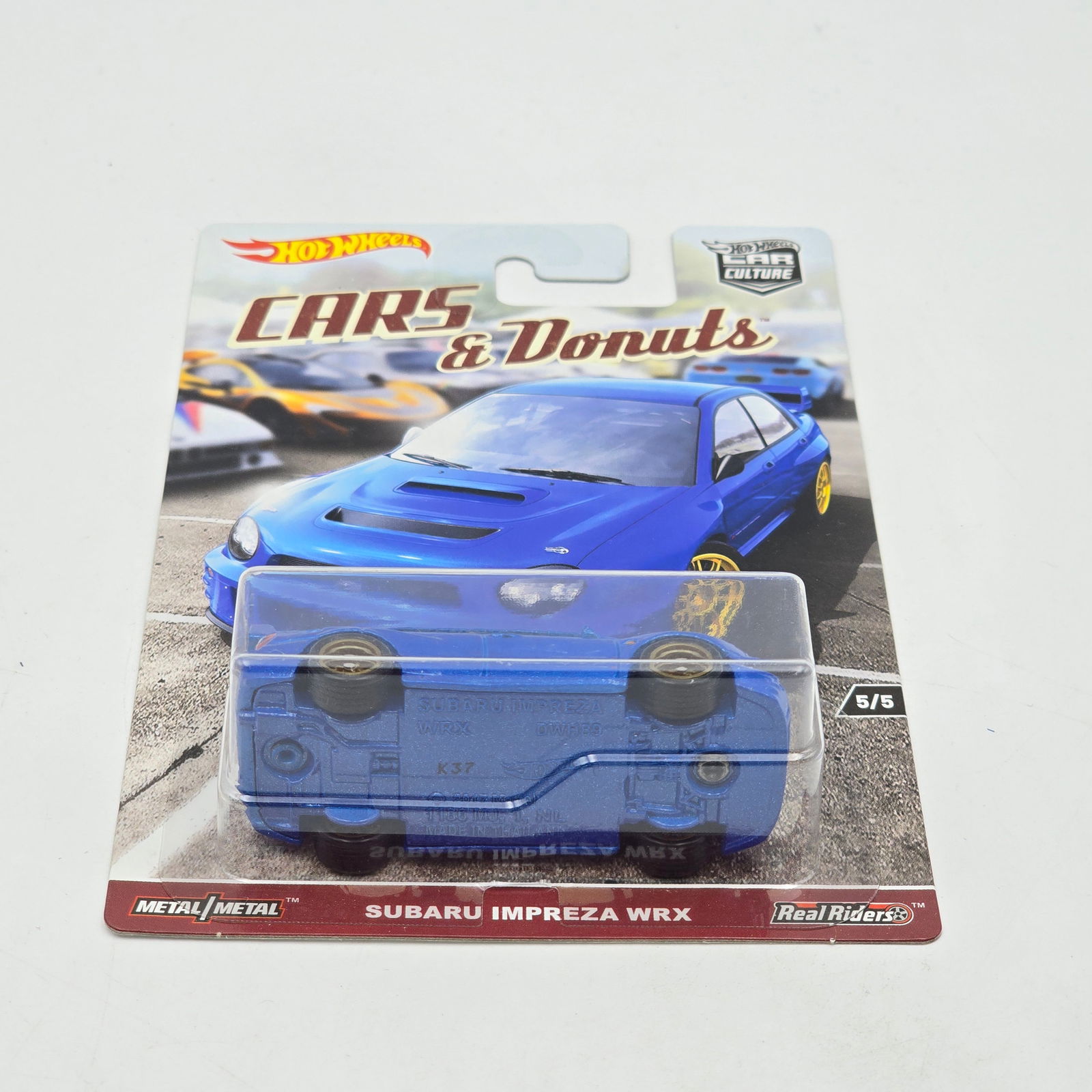 Hot Wheels Cars & Donuts Subaru: Hot Wheels Car Culture Cars & Donuts Subaru Impreza WRX Car is excellent with no issues Card appears very good but may have edge and/or corner wear in spots, please check photos Blister is cl