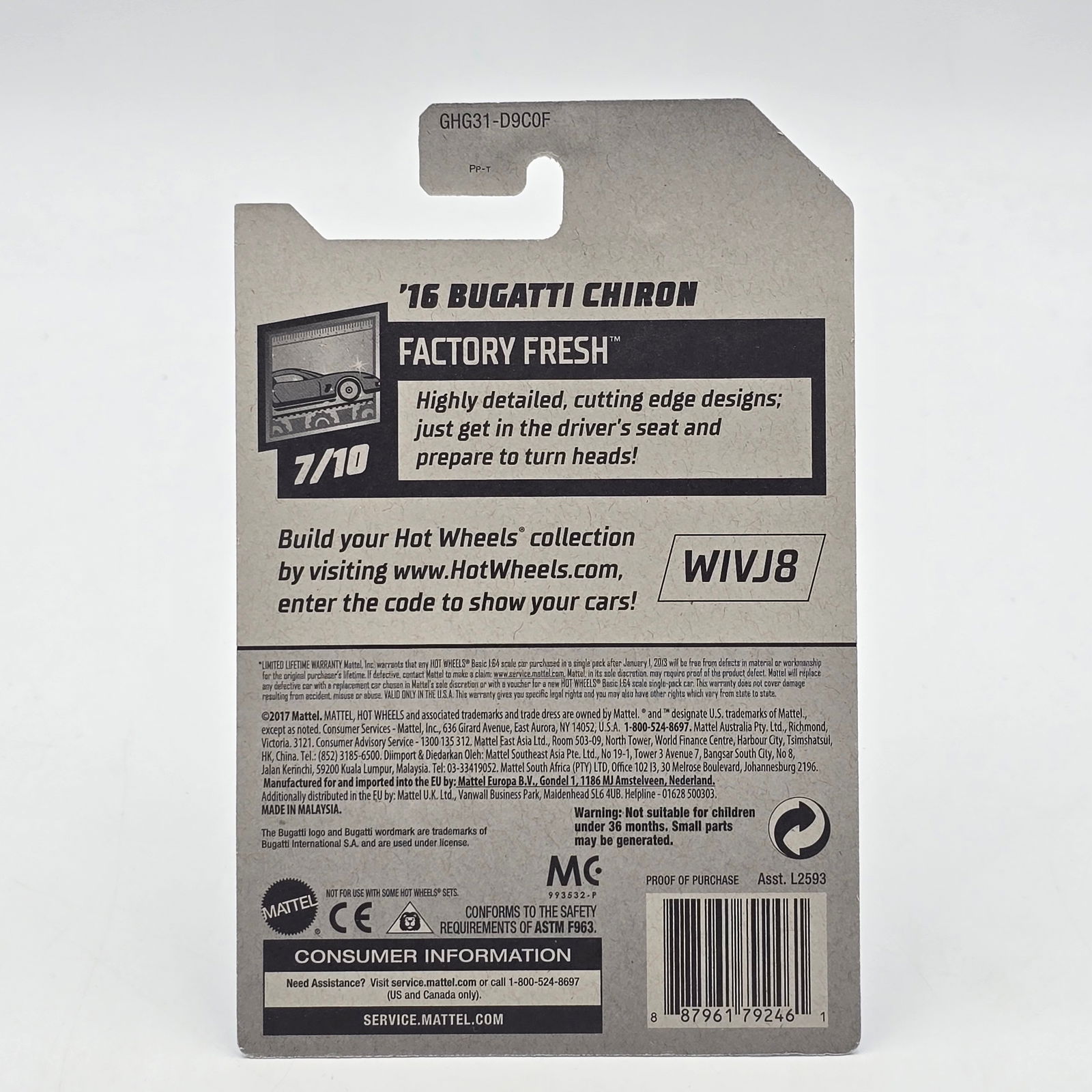 Hot Wheels Zamac Bugatti - 6