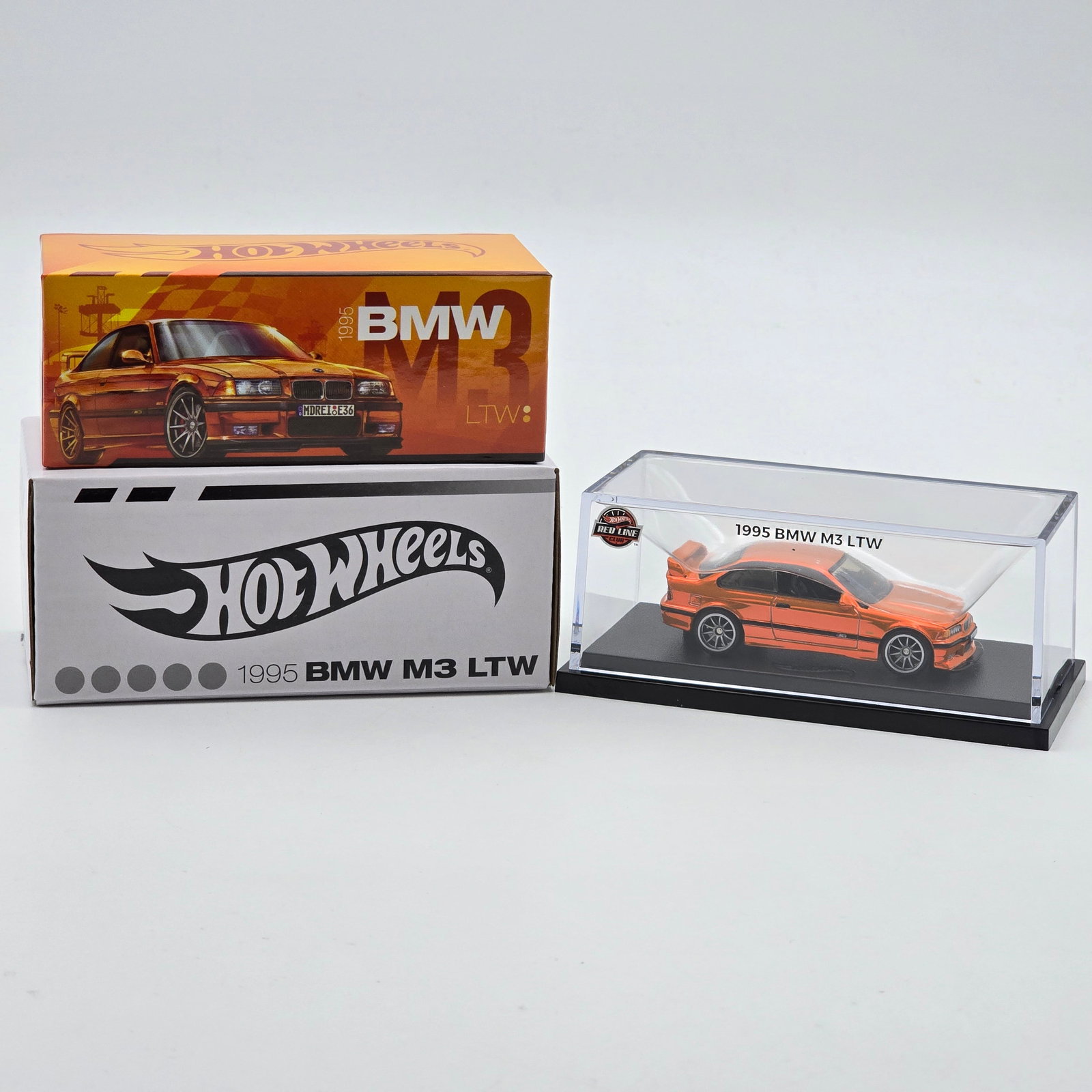 Hot Wheels RLC BMW M3: Hot Wheels RLC 1995 BMW M3 LTW Car- looks to be in new condition with no notable wear. The paint, tampos, glass and wheels all look to be in good shape. Card/Case- Acrylic looks to be clear and cra