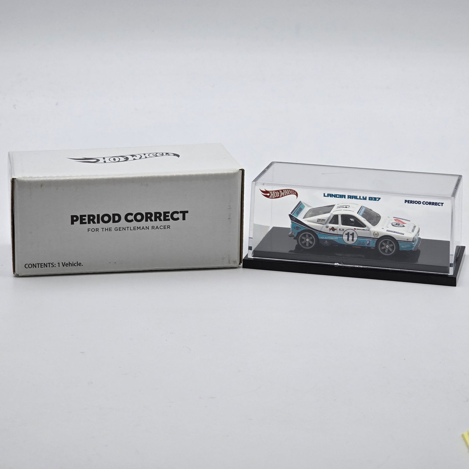 Hot Wheels RLC Lancia Rally: Hot Wheels RLC Period Correct Lancia Rally 037 Car- looks to be in new condition with no notable wear. The paint, tampos, glass and wheels all look to be in good shape. Card/Case- Acrylic loo