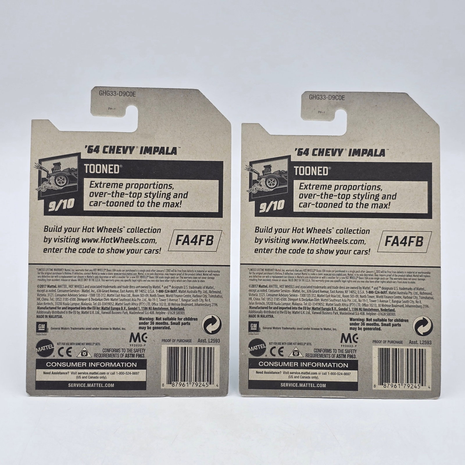 Hot Wheels Zamac Impala Pair - 6