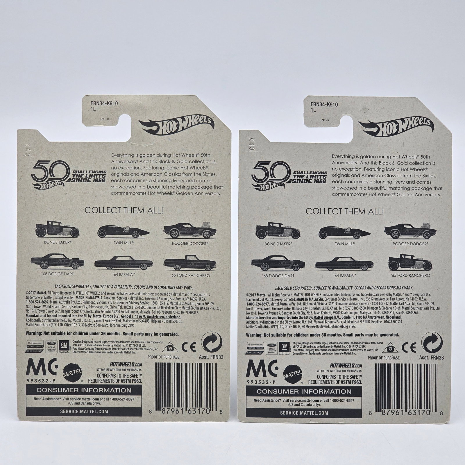 Hot Wheels Boneshaker Pair - 6