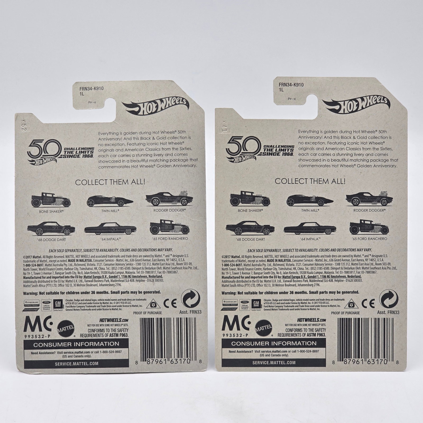 Hot Wheels Boneshaker Pair - 6