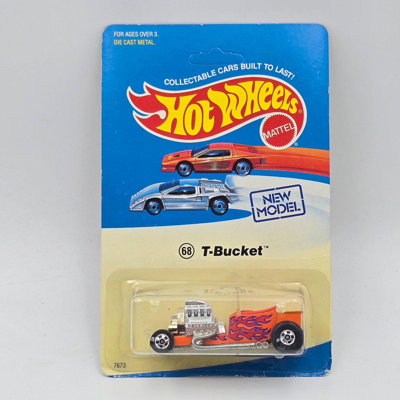 Hot Wheels T-Bucket: Hot Wheels orange T-Bucket Card Variation UNPUNCHED Experimental Card Variation-->Very few of the T-Bucket on this card have been reported to have been found (some sights list as few as 4 or 5, gen