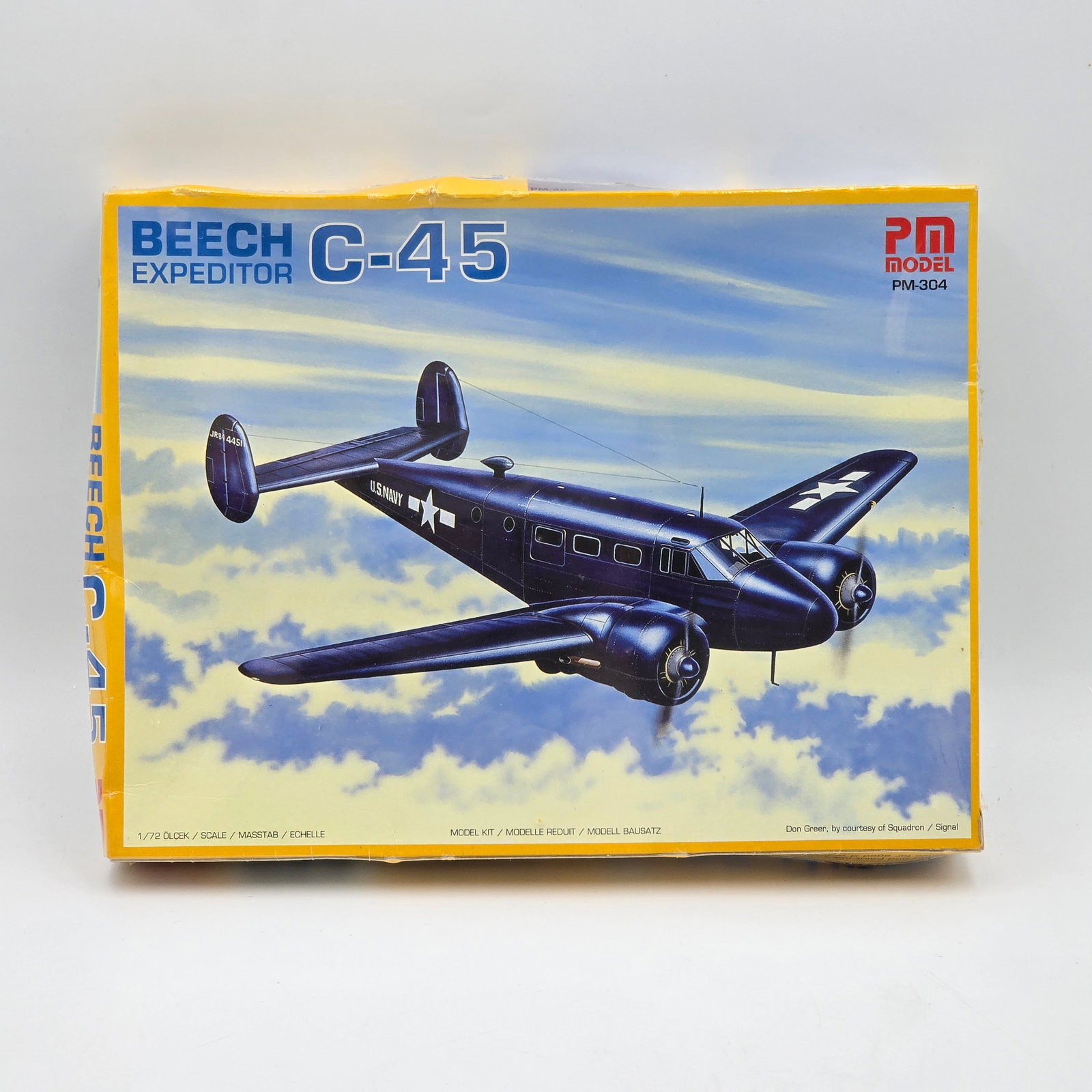 PM Plane Model Kit: PM MODEL kit, with box and looks to be complete and unassembled. 1- Beech Expeditor C-45 The box looks to be factory sealed/unopened. Does have shelf/storage wear. See photos for more!