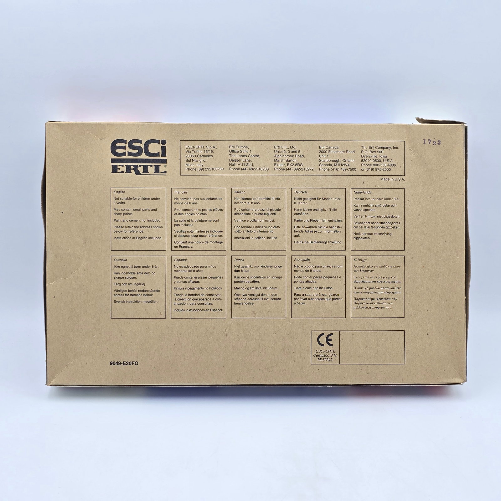 ESCI Plane Model Kit - 2