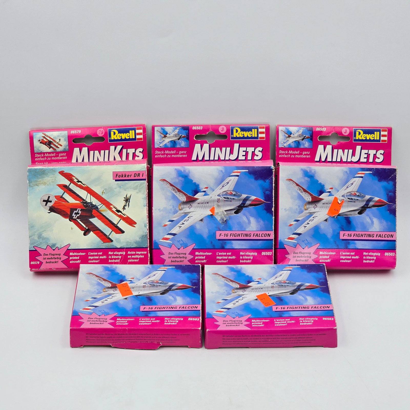 Lot of 5 Revell Mini Jet Model Kits (1 of 19)
