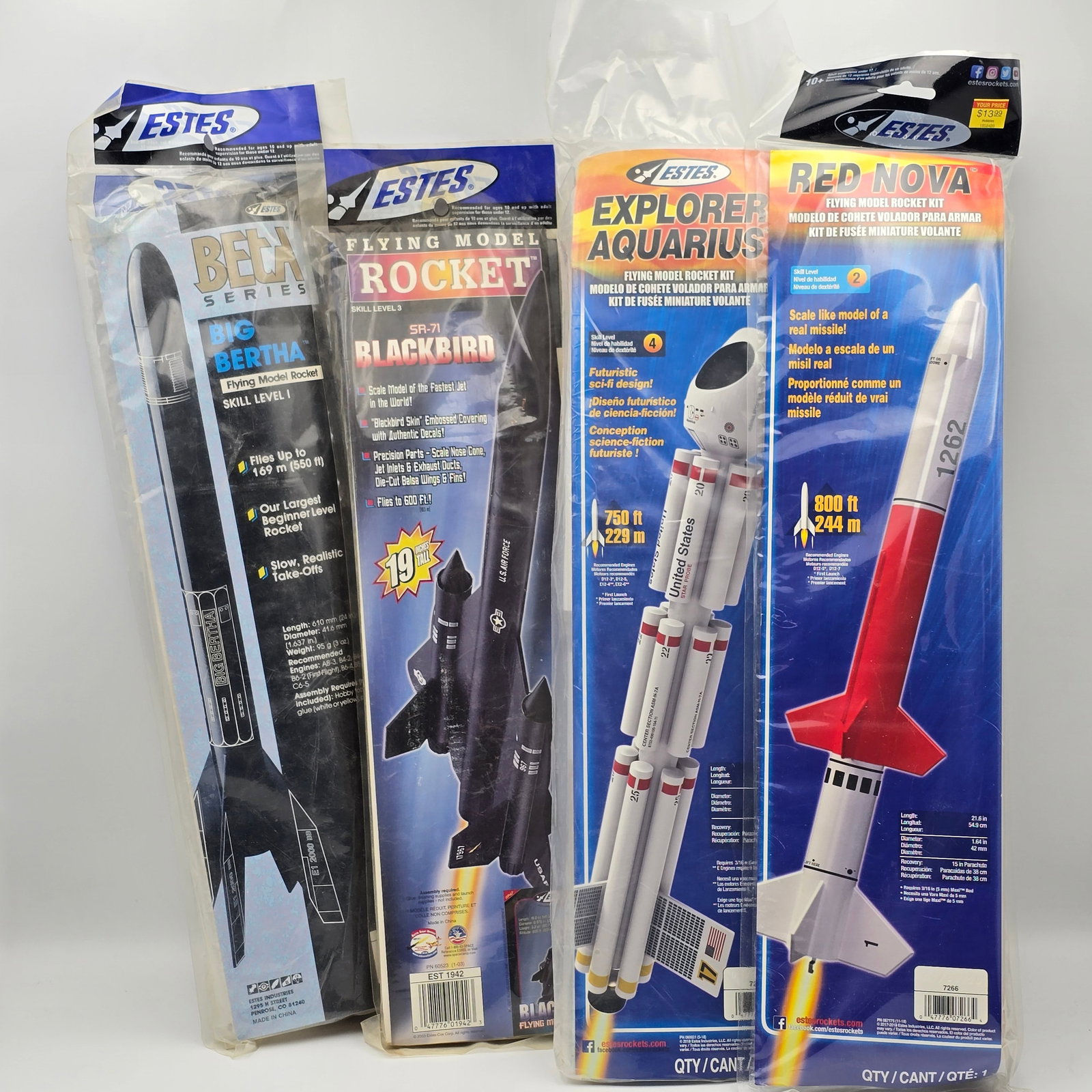 Estes Model Rocket Kit Lot of 4 (1 of 9)