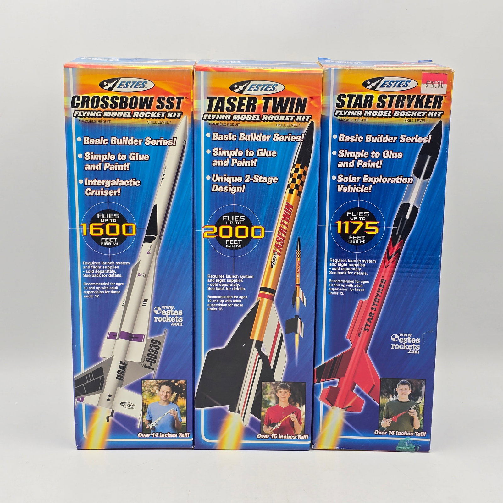 Estes Model Rocket Kit Lot of 3 (1 of 6)
