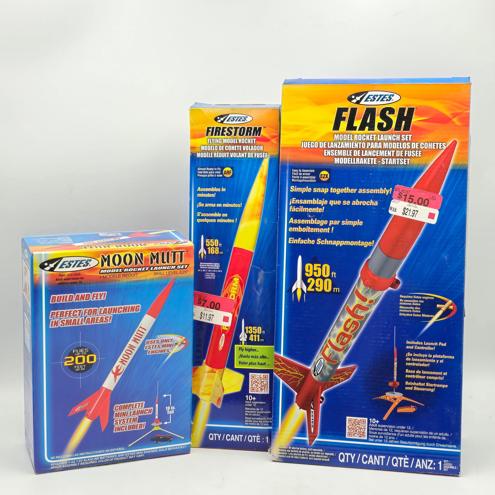 Estes Model Rocket Model Kit Lot of 3 (1 of 11)