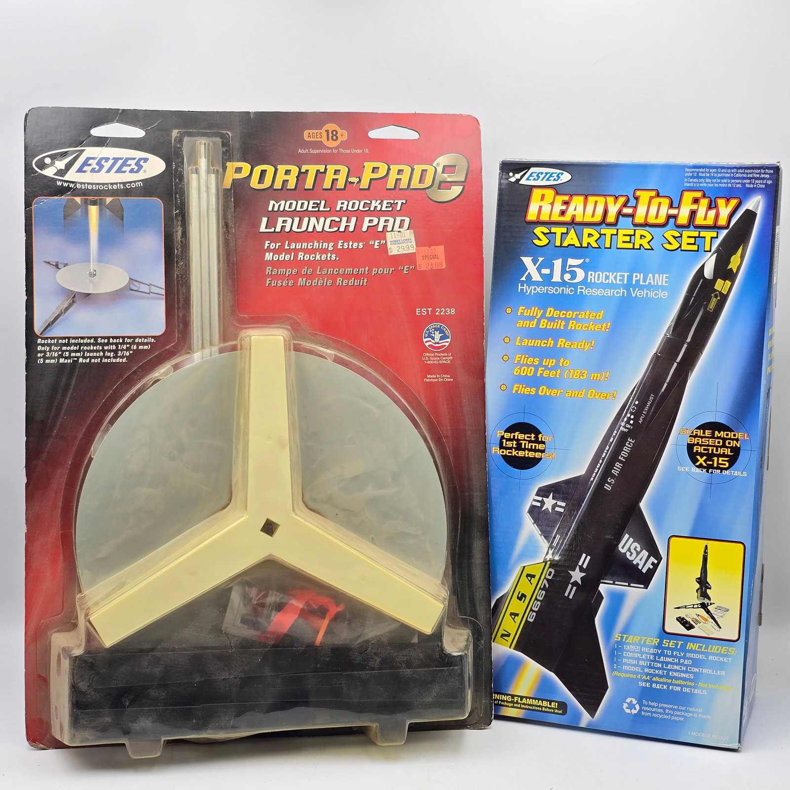 Pair of Estes Model Rockets (1 of 8)