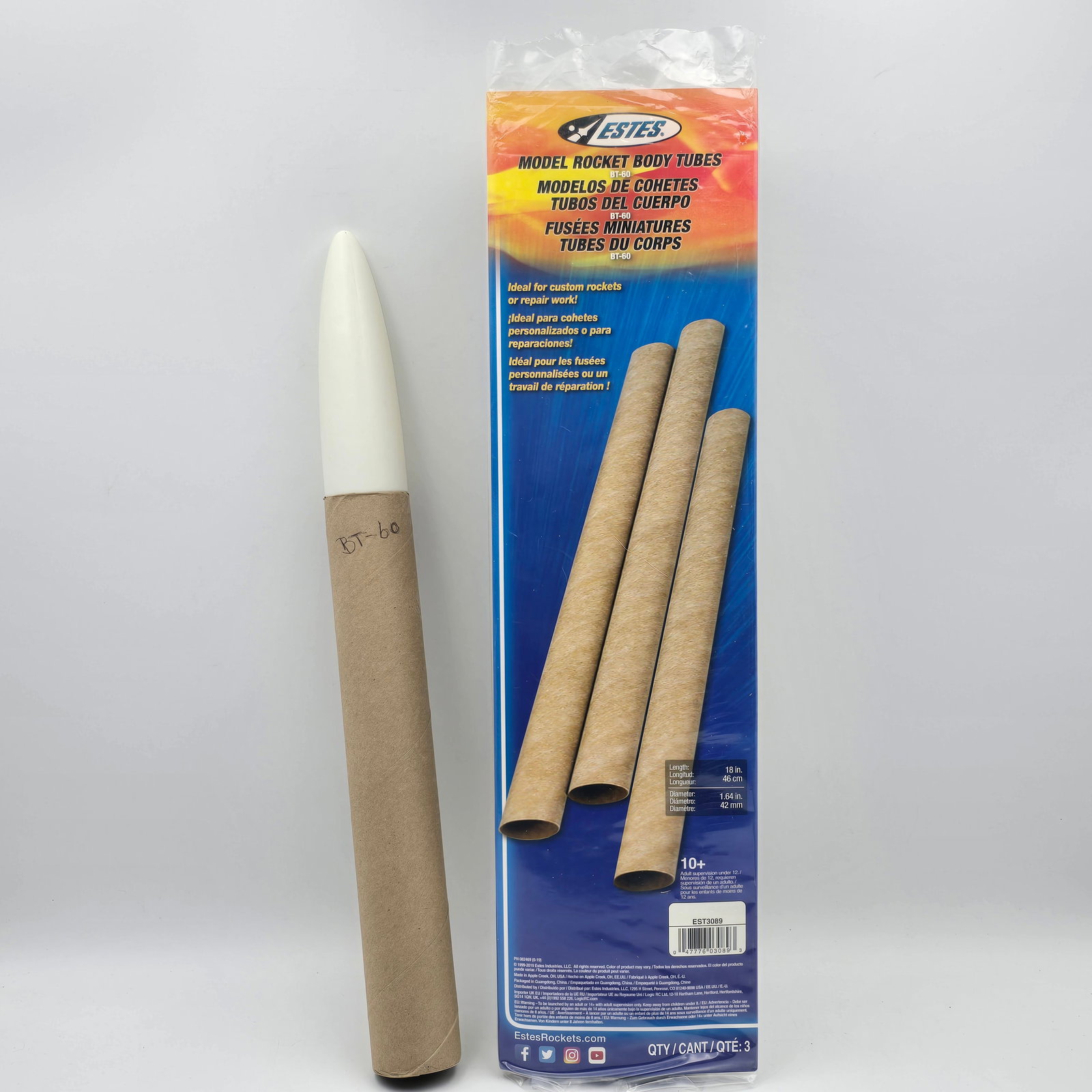 Estes Model Rocket Tubes Lot - 4