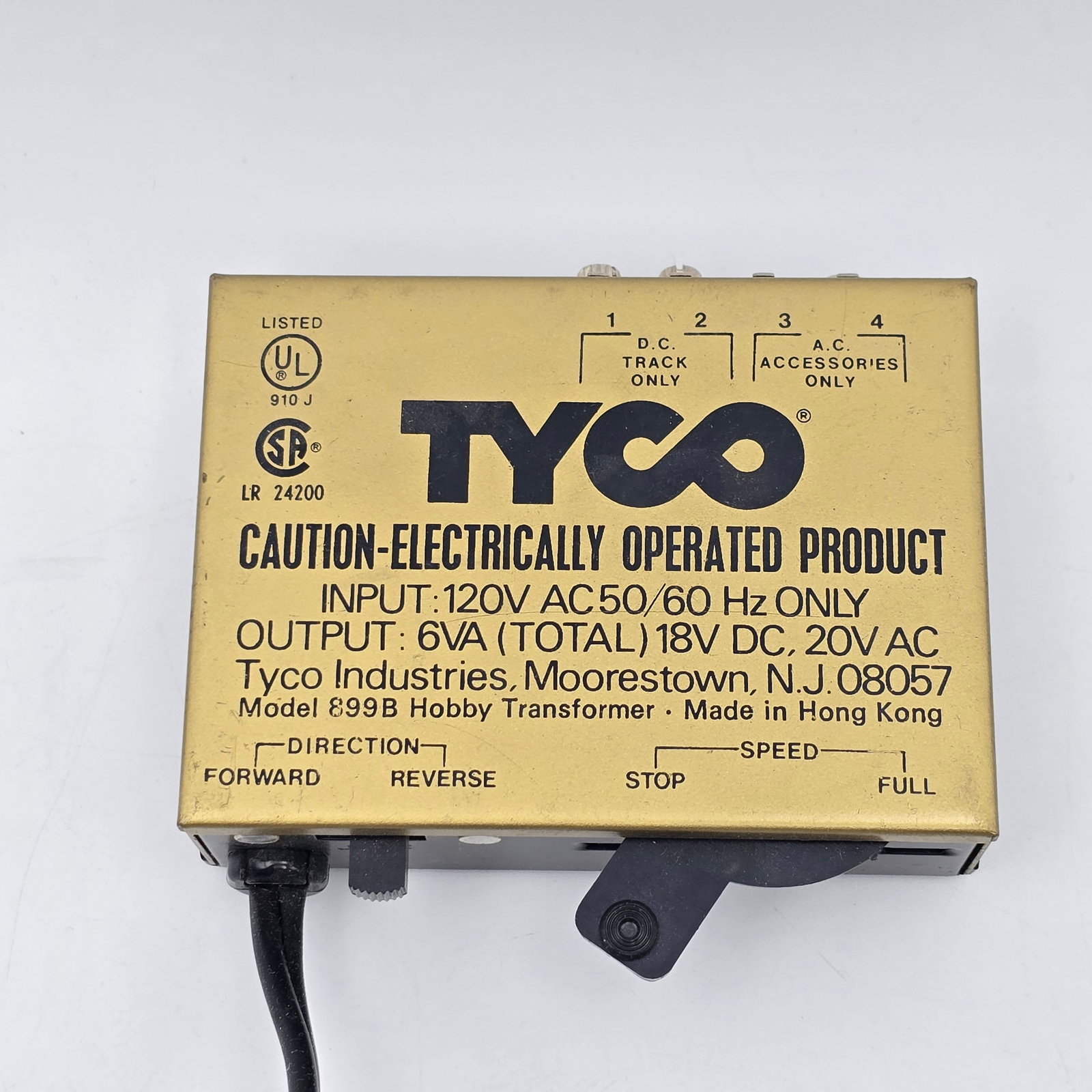 Tyco Train Set Power Supply - 2