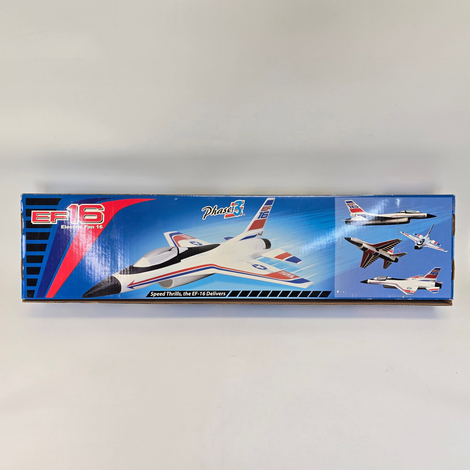 Phases 3 EF16 Plane Model: Phases 3 EF16 Plane model. Box looks to be in decent condition, despite shelf/storage wear. Pieces look to be complete, includes instructions and decal sheets. Please see photos for more!