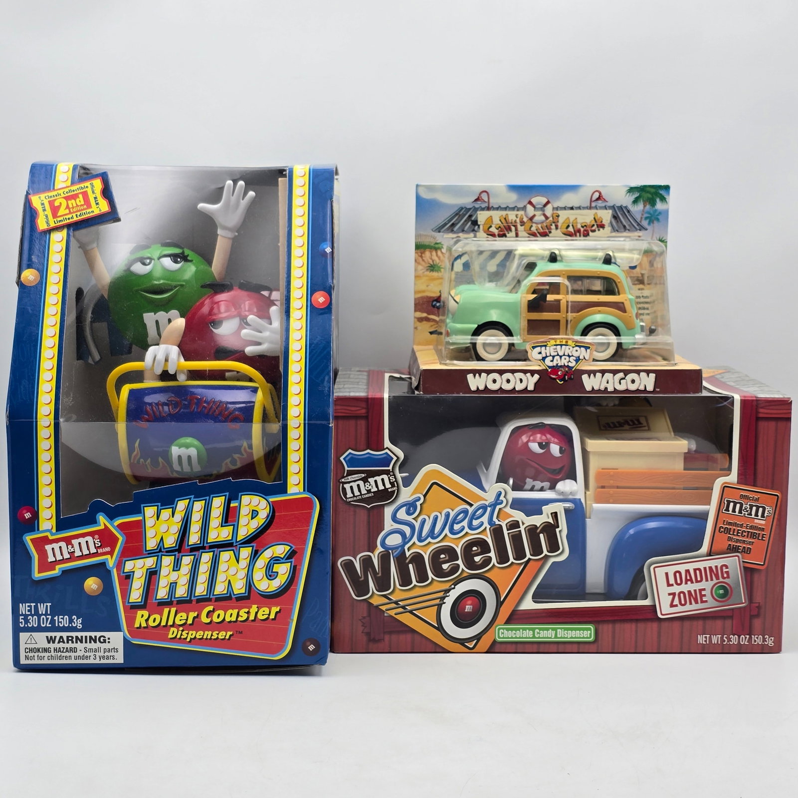 Lot of M&M Candy Dispensers & Chevron Car (1 of 16)