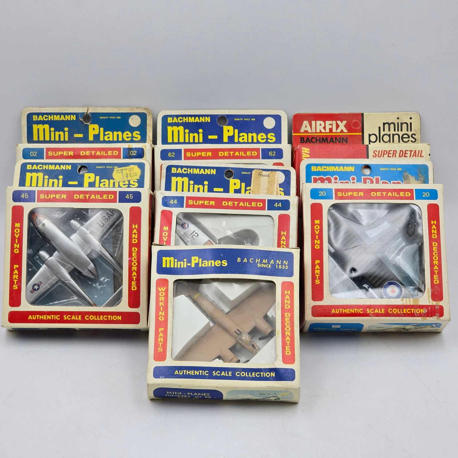 Lot of 10 Mini Die Cast Planes (1 of 8)