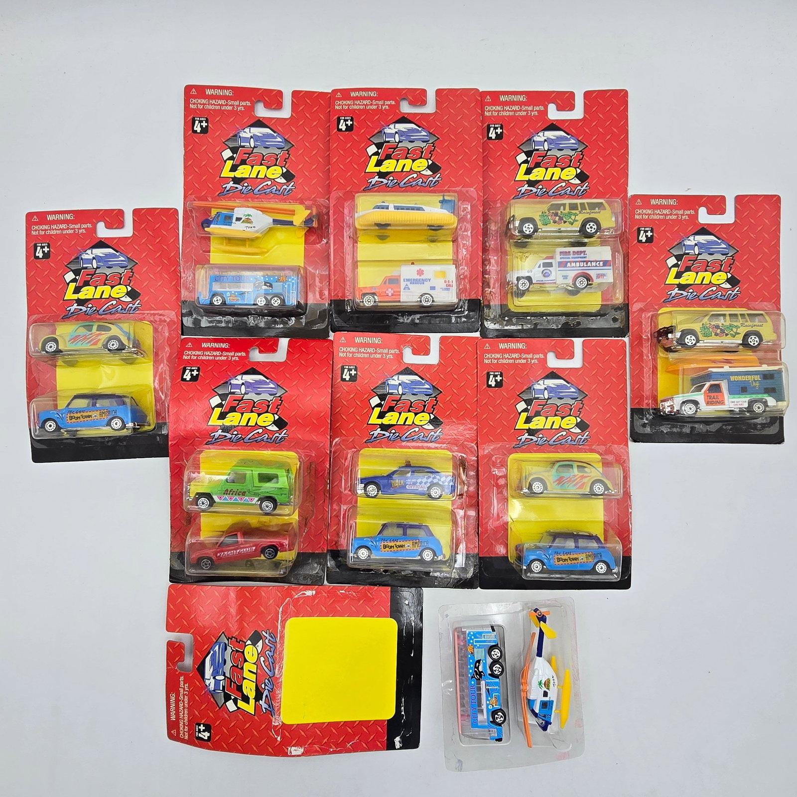 Lot of 9 Assorted Fast Lane 2 Packs (1 of 6)