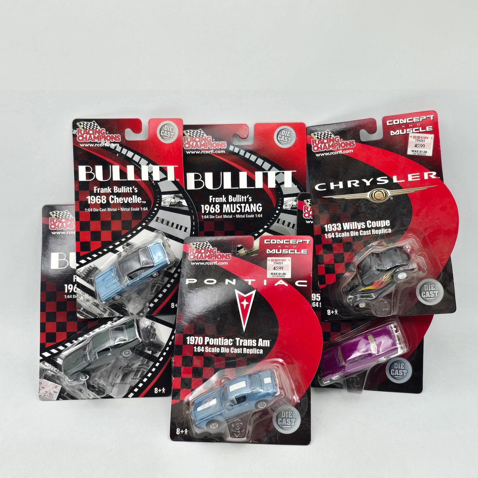 Lot of 7 Racing Champions Die cast Models (1 of 9)