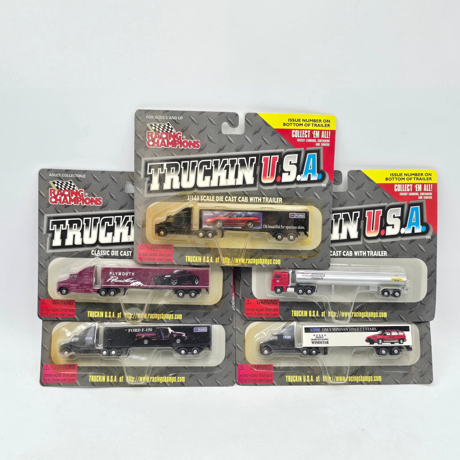 Lot of 5 Racing Champions Truckin USA Die Cast Models (1 of 7)