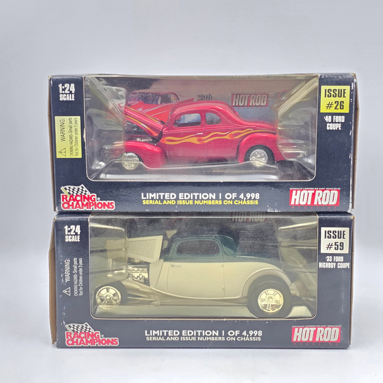 Pair of Racing Champions Hot Rod 1:24 Scale Models (1 of 4)