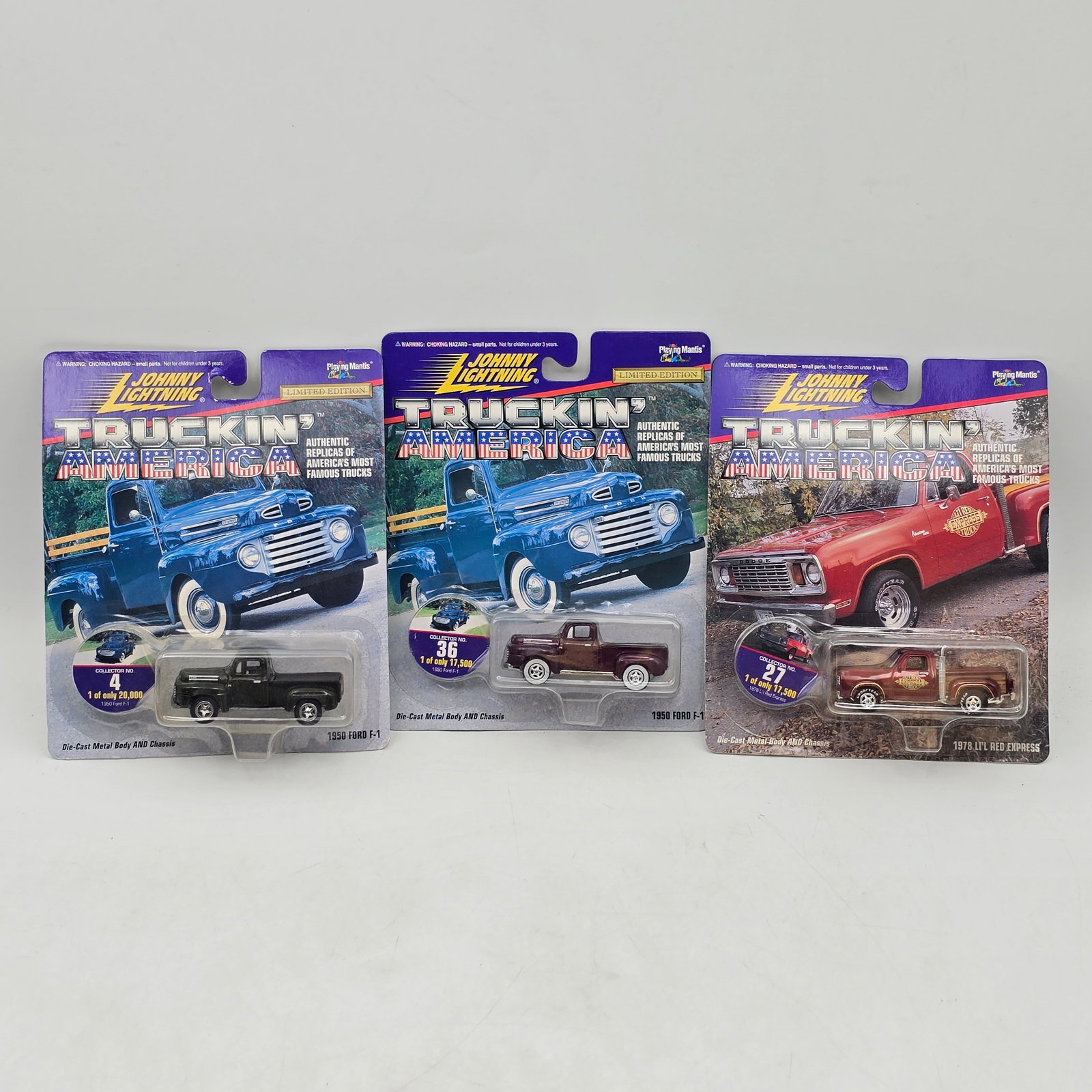 Lot of 3 Johnny Lightning Truckin USA Car Models (1 of 13)
