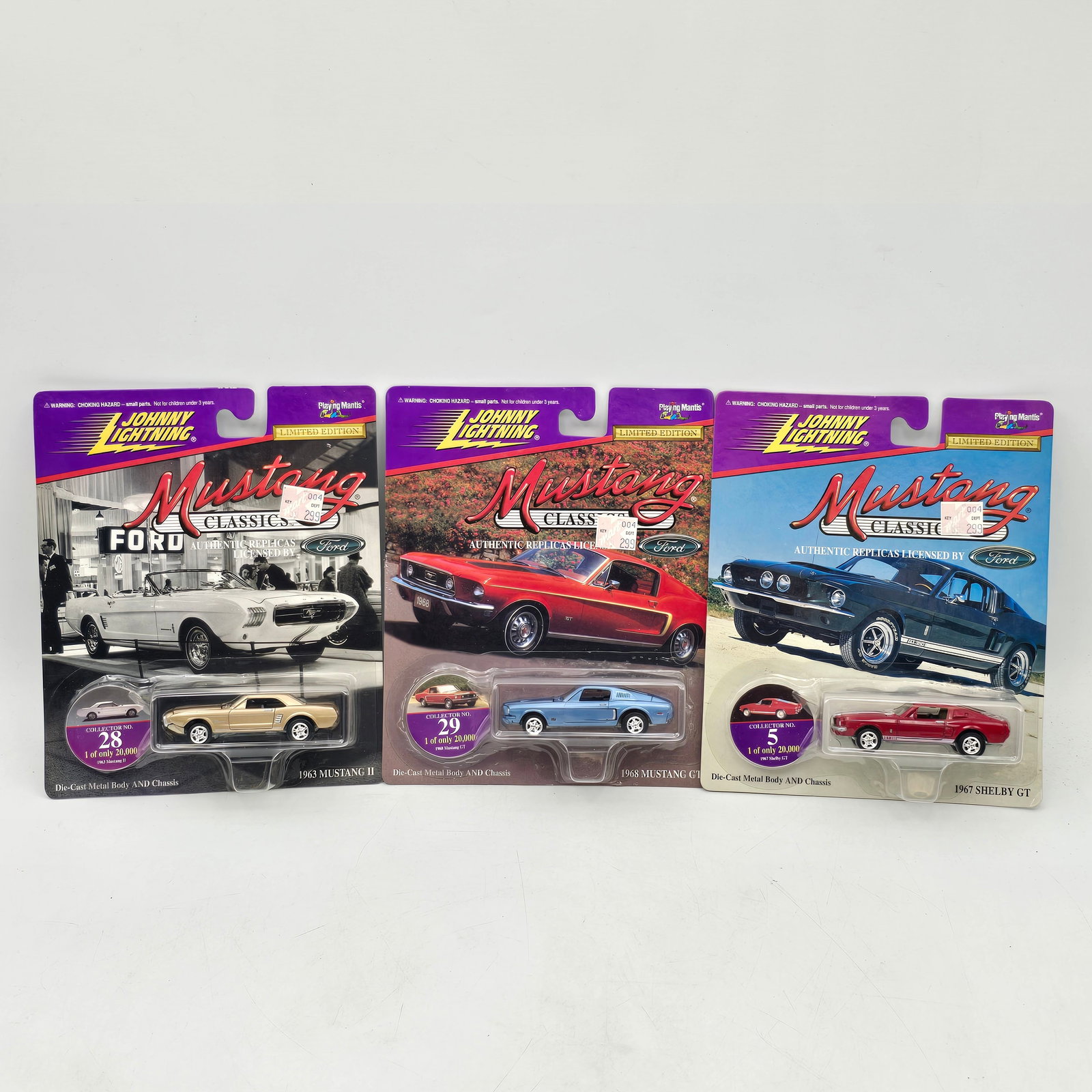 Lot of 3 Johnny Lightning Mustang Car Models (1 of 13)