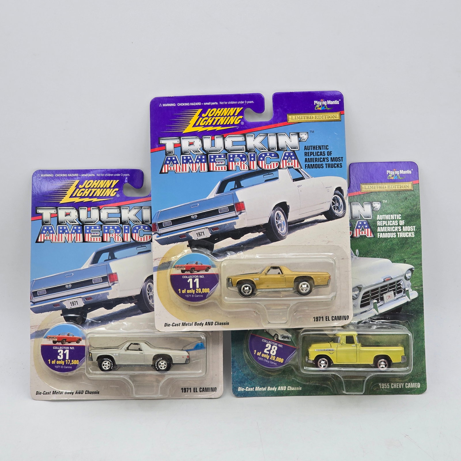 Lot of 3 Johnny Lightning Truckin America Models (1 of 12)